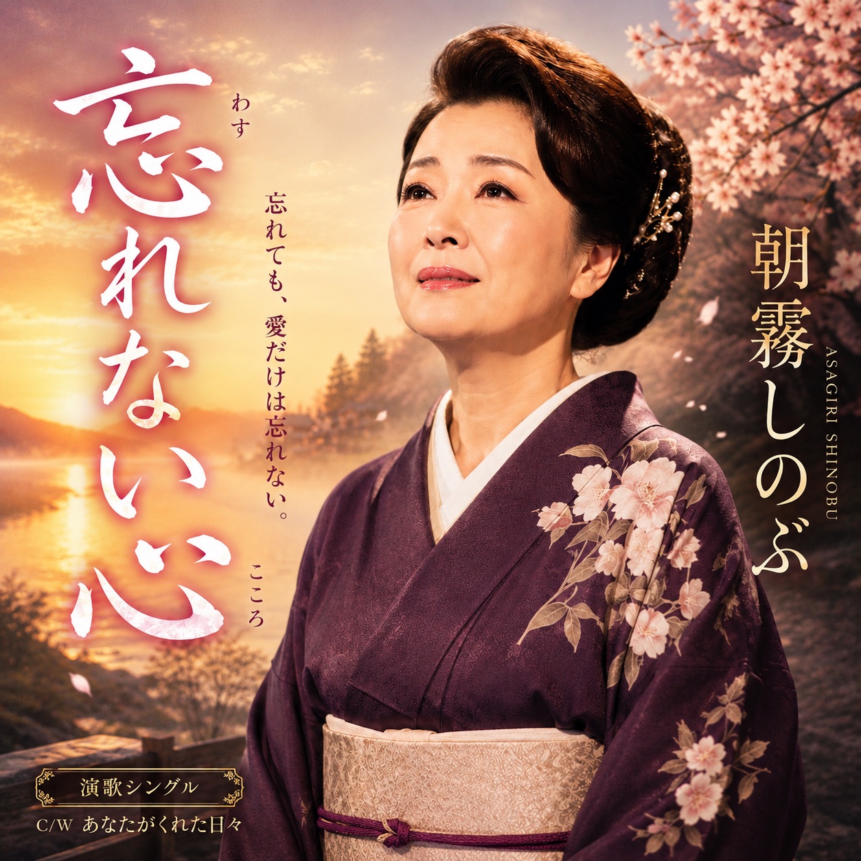 朝霧しのぶ「忘れない心」公式ジャケット