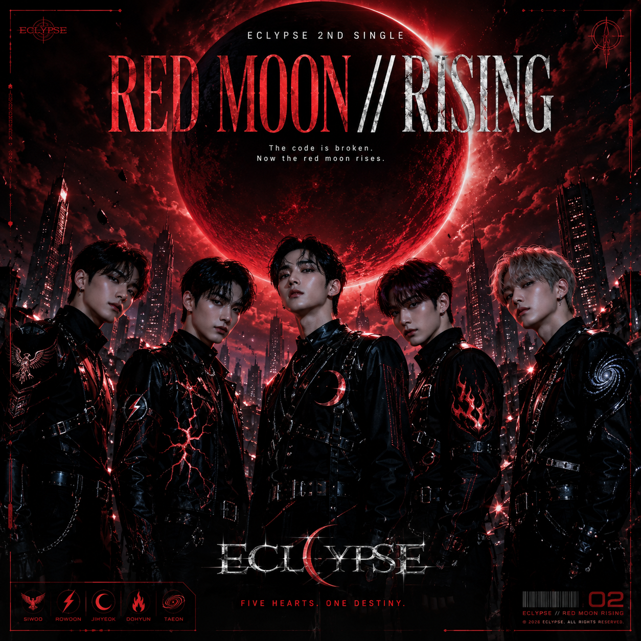 ECLYPSE「RED MOON // RISING」正式ジャケット