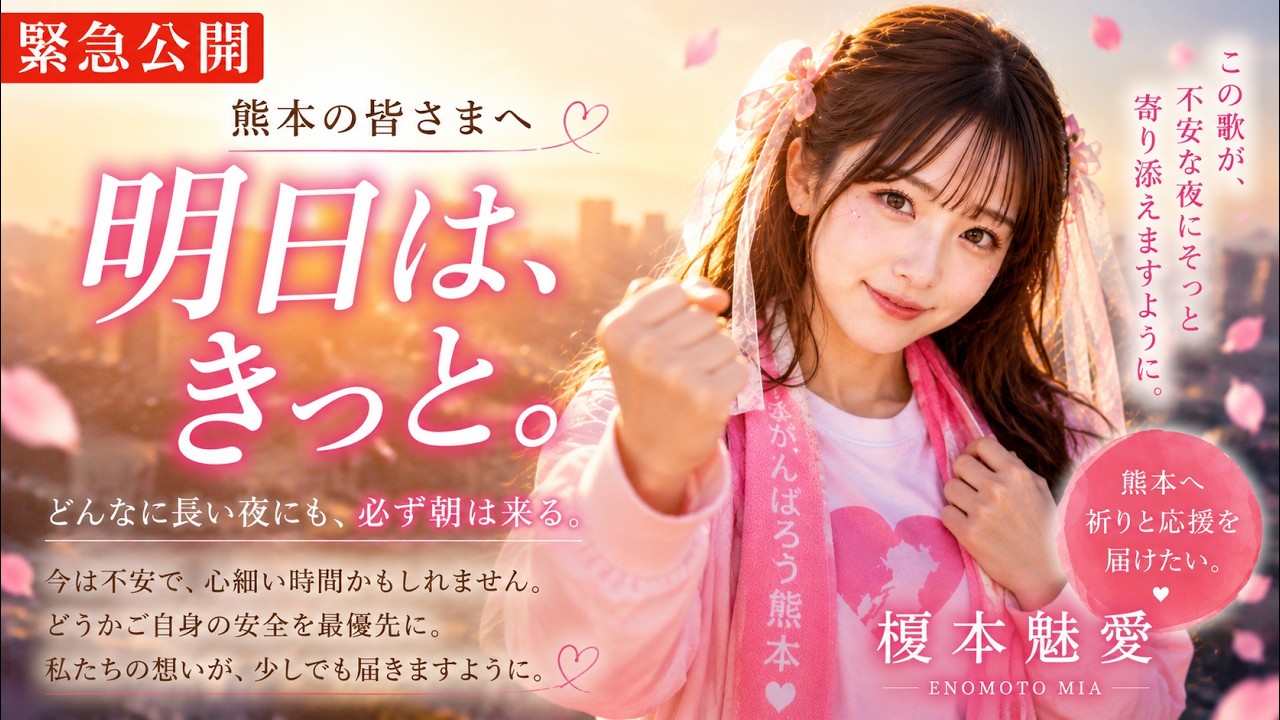 榎本魅愛「明日は、きっと。」公式YouTubeサムネイル