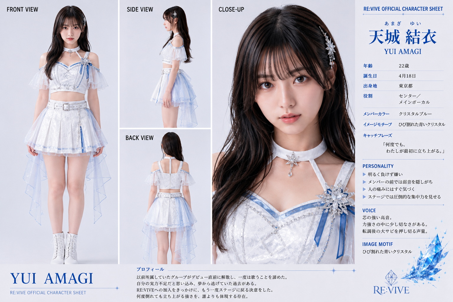 RE:VIVE 天城結衣 公式プロフィール