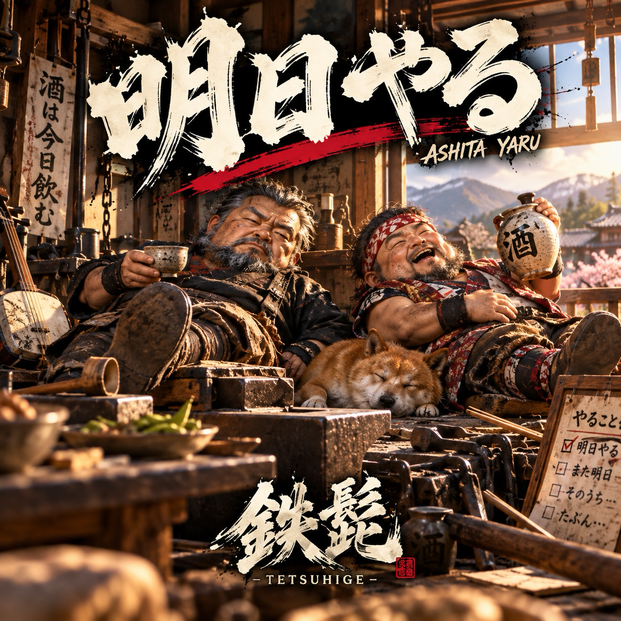鉄髭 - TETSUHIGE -「明日やる」正式ジャケット