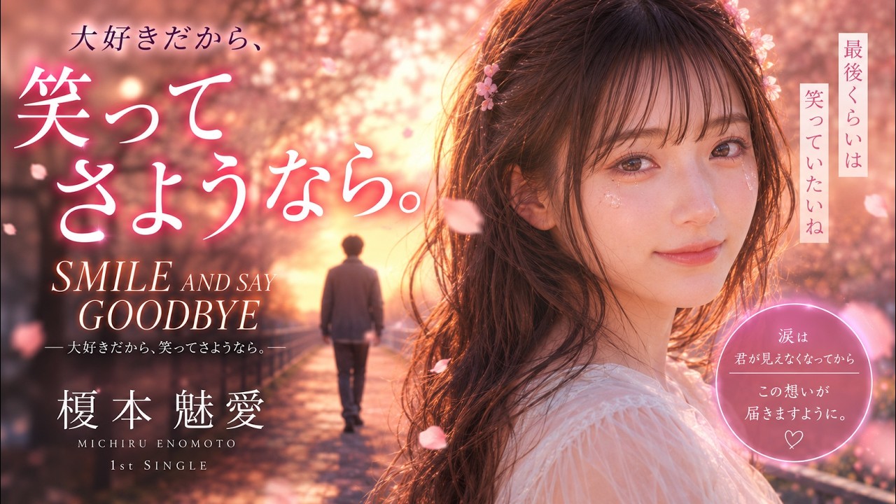 榎本魅愛「SMILE AND SAY GOODBYE ― 大好きだから、笑ってさようなら。―」公式ジャケット